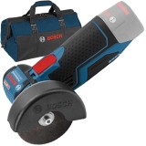 Bosch GWS 12V-76 + 1619BZ0100 - Polizor unghiular fara acumulatori si incarcator Li-Ion 12 V - Ah 76 mm + Geanta textila