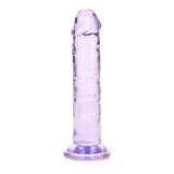 Dildo cu ventuza Straight Realistic REALROCK 6''- Purple
