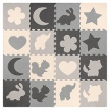 COVORAS EDUCATIV PUZZLE 150X150CM CU RAMA REBEL