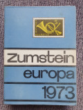 Catalog timbre filatelic Zumstein Europa 1973. cartonat, 1332 pag, stare f buna