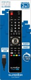 TELECOMANDA UNIVERSALA Superior, 2 in 1, programabila simultan pt. TV, DVD, satelit si AUX, conectare PC prin USB Type-C, cablu inclus, baterii 2 x AA