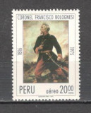 Peru.1975 Posta aeriana-160 ani nastere F.Bolognesi-erou national CP.12, Nestampilat