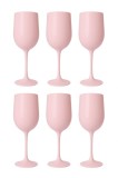 Set6 pahar de vin elegant, reutilizabil din policarbonat, 470 ml