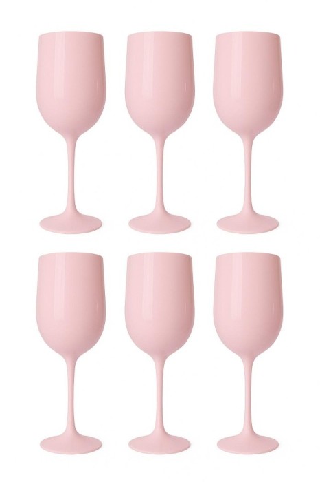 Set6 pahar de vin elegant, reutilizabil din policarbonat, 470 ml