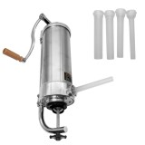 Aparat manual de facut carnati ROTOR RY-2006C,vertical,3,5 kg,inox alimentar,4 palnii,fixare pe masa cu clema