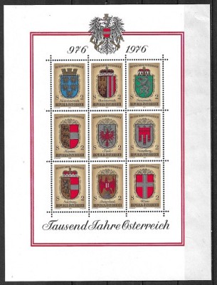 B2343 - Austria 1977 - Aniversari bloc neuzat,perfecta stare foto