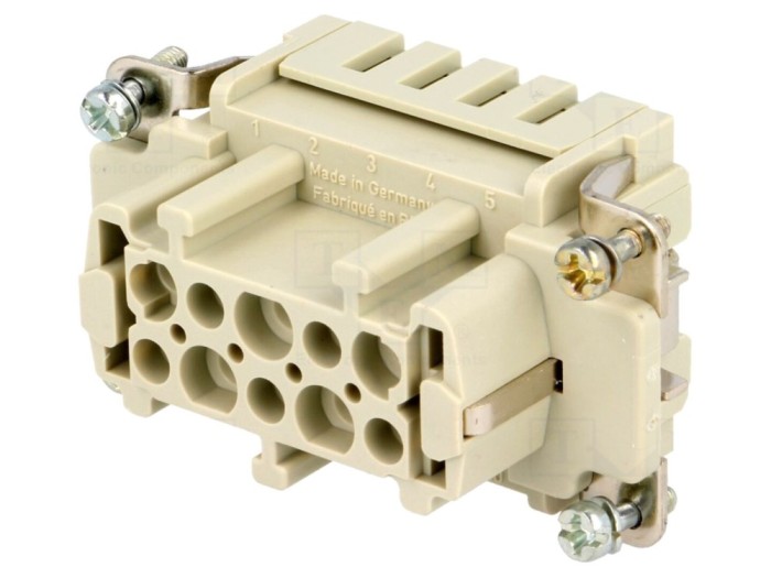 Conector inserturi de contact mamă 10+PE