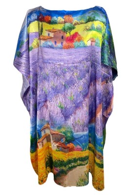 Rochie tip poncho dama LV, mov, one size foto