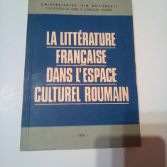 LA LITTERATURE FRANCAISE DANS L'ESPACE CULTUREL ROUMAIN ~ ANGELA ION