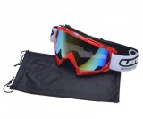 Ochelari motocross/atv/enduro Unit, culoare rama rosu, lentila fumurie colorata Cod Produs: MX_NEW AB361018RB