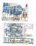 Spania - Marci diverse (2 buc.), 1980-1982 - obliterate