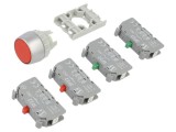 Comutator: acţionat prin apăsare 22mm Poz.i stab: 1 roşie fără