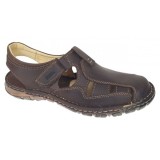 Sandale barbati din piele naturala Ultra Confort Marimea 42 Maro BRD334MI