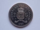 Moneda 2 1/2 Gulden 1980 Antilele Olandeze - Colectie Numismatica