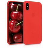 Cumpara ieftin Husa pentru Apple iPhone X / iPhone XS, Silicon, Rosu, 43940.111, Carcasa