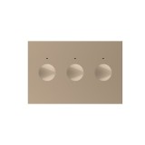 Cumpara ieftin Intrerupator touch triplu Livolo standard italian, auriu, serie noua