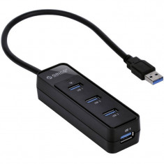 Hub USB Orico W5PH4-U3-BK 4 porturi foto