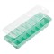 Cutie Cuburi de Gheață, Model 14 Compartimente, Capac Transparent, Culoare Verde Mentă, Dimensiuni 30x14x5 cm, Plastic fără BPA