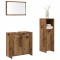 vidaXL Set mobilier de baie, 3 piese, lemn vechi, lemn prelucrat