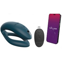 Vibrator Cuplu Sync O, Silicon, Telecomanda Wireless, Bluetooth, Free App, USB, IPX 7, Verde