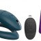 Vibrator Cuplu Sync O, Silicon, Telecomanda Wireless, Bluetooth, Free App, USB, IPX 7, Verde