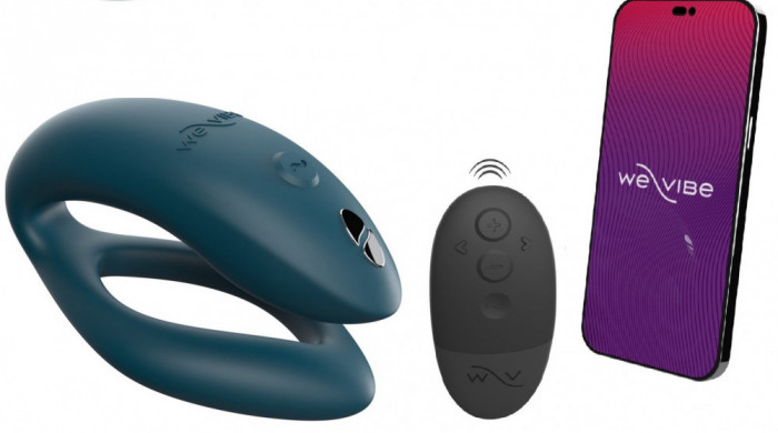 Vibrator Cuplu Sync O, Silicon, Telecomanda Wireless, Bluetooth, Free App, USB, IPX 7, Verde