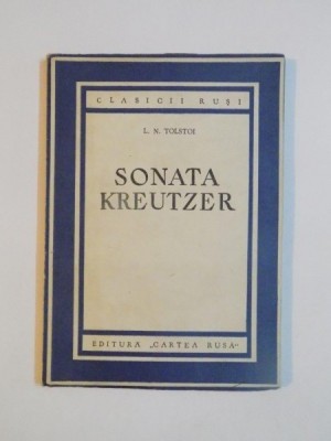 SONATA KREUTZER de L. N. TOLSTOI , 1951 foto