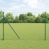 Gard Euro cu 7 St&acirc;lpi, 1.6 x 10 m, din Oțel Galvanizat Verde