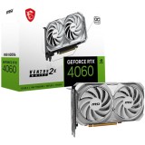 Placa video MSI GeForce RTX 4060 VENTUS 2X WHITE 8G OC, GDDR6, 128-bit, Alb