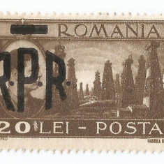 |Romania, LP 229/1948, Uzuale Mihai I vederi - supratipar R.P.R., eroare, MNH