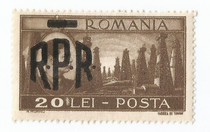 |Romania, LP 229/1948, Uzuale Mihai I vederi - supratipar R.P.R., eroare, MNH