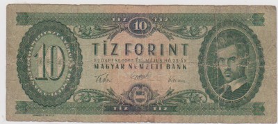 10 FORINT 23 MAI 1957/S foto