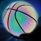 Mingie de baschet reflectorizanta, design holografic STARBALL