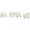 vidaXL Set de canapele cu perne, 4 piese, crem, catifea 3278369