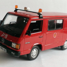 Macheta Mercedes-Benz MB 180 Pompieri Zaragoza 1990 - Altaya 1/43