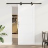 Ușă Culisantă Manual Alb și negru 86 x 211 cm