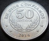 Cumpara ieftin Moneda exotica 50 CENTAVOS - NICARAGUA, anul 2014 * 3987 A