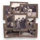 Regina Maria, principesa Elena și ofițerii Regimentului 4 Roșiori la v&acirc;nătoare, 11 fotografii, 1924