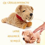 Catel interactiv, Buldog francez, latra, se misca, adulmeca, accesoriu zgarda, plus, ProCart