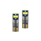 Becuri LED auto T10 W5W Canbus 12V, 12 SMD 3030, alb, set 2 buc