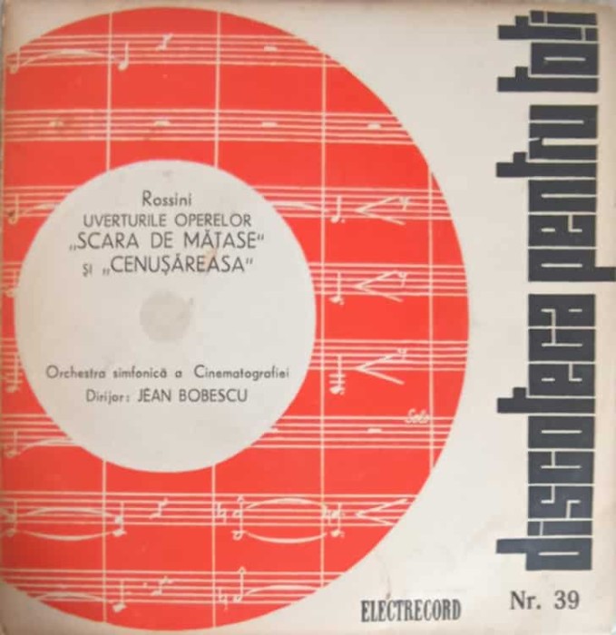 Disc vinil, LP. Uverturile Operelor Scara De Matase, Cenusareasa-Rossini, Orchestra simfonica a Cinematogra-242315