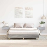 VidaXL Cadru de pat fără saltea Gri Sonoma 150x200 cm Lemn prelucrat 3328713