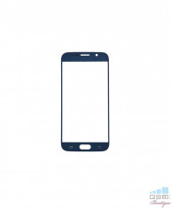 Geam Sticla + OCA Samsung Galaxy S6 SM G920 Albastru foto