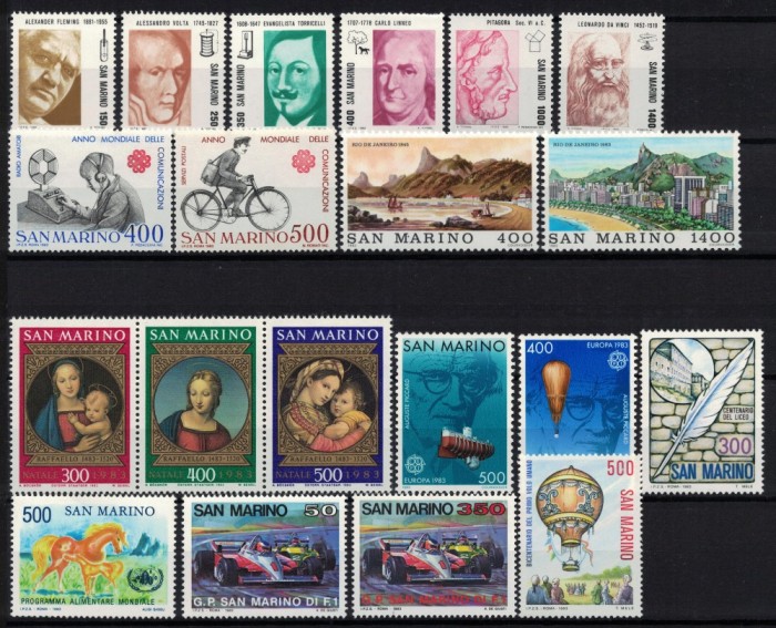 SAN MARINO 1983 - An complet/ serii complete MNH