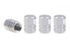 Set capacele auto pentru ventil hexagon argintiu 4 buc, Amio