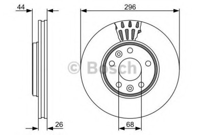 Disc frana RENAULT LATITUDE (L70) (2010 - 2016) BOSCH 0 986 479 551 foto
