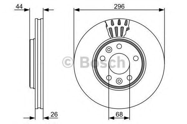 Disc frana RENAULT LATITUDE (L70) (2010 - 2016) BOSCH 0 986 479 551