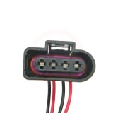 Mufa si Cablaj Bobina Inductie 1J0998724 Compatibil Audi VW, Plastic Metal, 100mm