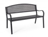 Cumpara ieftin Banca gradina otel gri antracit Lizette 123x55x84 cm