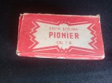 Cutie cretă școlară Pionier, anii 70, completă (15 bucăți).